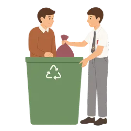 Deposit to the School Waste Bank